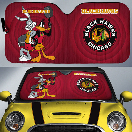 Chicago Blackhawks Car Sunshade Custom Car Accessories - Gearcarcover - 1