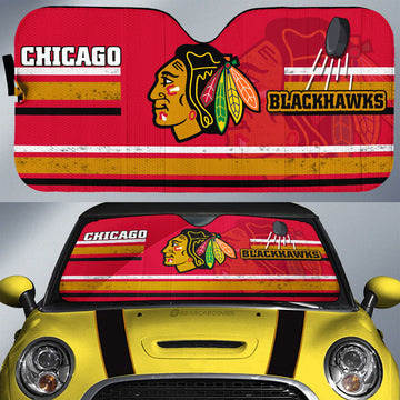 Chicago Blackhawks Car Sunshade Custom Car Accessories - Gearcarcover - 1