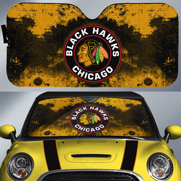 Chicago Blackhawks Car Sunshade Custom Car Accessories - Gearcarcover - 1