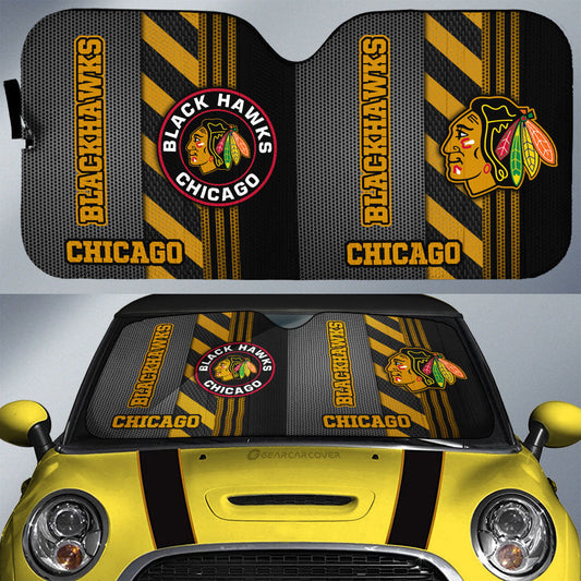 Chicago Blackhawks Car Sunshade Custom Car Accessories - Gearcarcover - 1