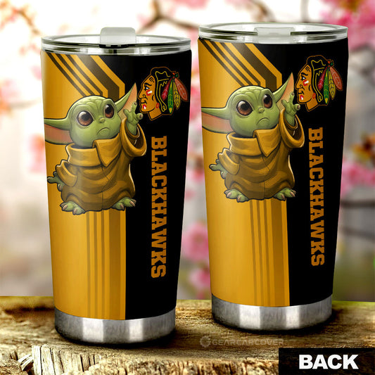 Chicago Blackhawks Tumbler Cup Custom Car Accessories - Gearcarcover - 2