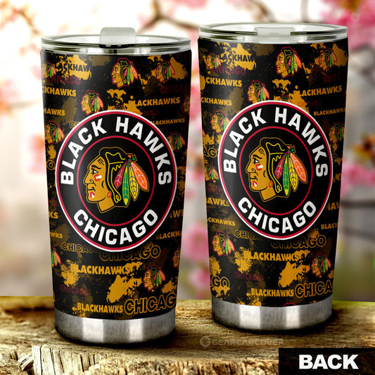 Chicago Blackhawks Tumbler Cup Custom Car Accessories - Gearcarcover - 2