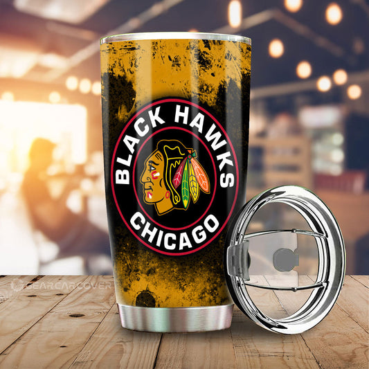 Chicago Blackhawks Tumbler Cup Custom Car Accessories - Gearcarcover - 2