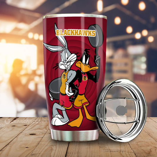 Chicago Blackhawks Tumbler Cup Custom Car Accessories - Gearcarcover - 2