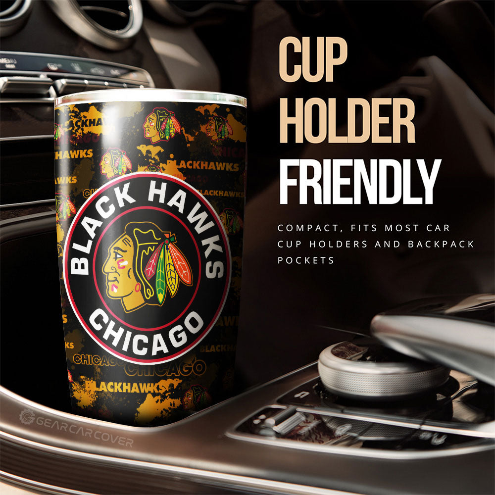 Chicago Blackhawks Tumbler Cup Custom Car Accessories - Gearcarcover - 3