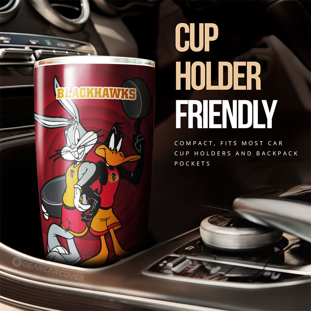 Chicago Blackhawks Tumbler Cup Custom Car Accessories - Gearcarcover - 3