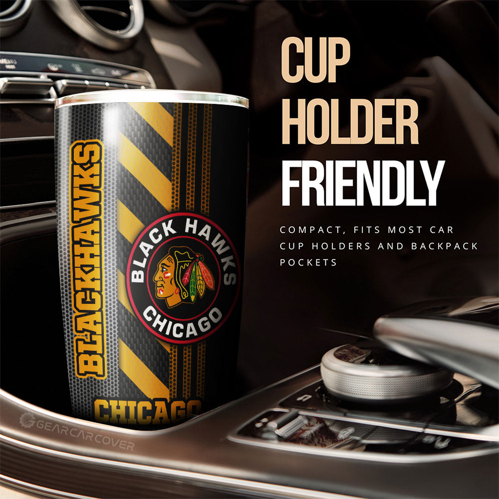 Chicago Blackhawks Tumbler Cup Custom Car Accessories - Gearcarcover - 3