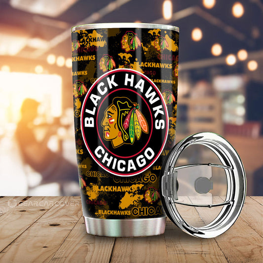 Chicago Blackhawks Tumbler Cup Custom Car Accessories - Gearcarcover - 1