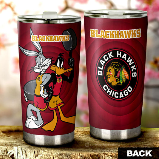 Chicago Blackhawks Tumbler Cup Custom Car Accessories - Gearcarcover - 1