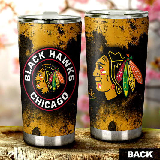 Chicago Blackhawks Tumbler Cup Custom Car Accessories - Gearcarcover - 1