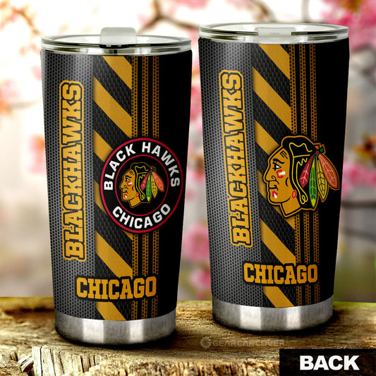 Chicago Blackhawks Tumbler Cup Custom Car Accessories - Gearcarcover - 1