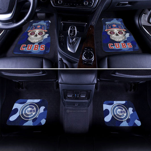 Chicago Cubs Car Floor Mats Skull Theme Collection - Gearcarcover - 2