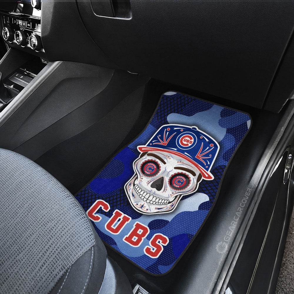 Chicago Cubs Car Floor Mats Skull Theme Collection - Gearcarcover - 3