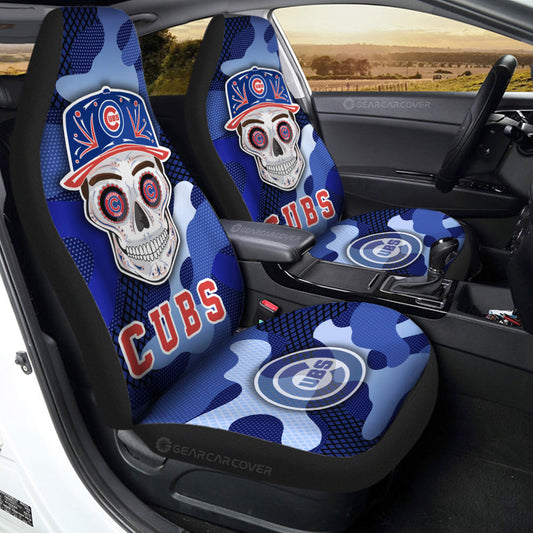 Chicago Cubs Car Seat Covers Skull Theme Collection - Gearcarcover - 2