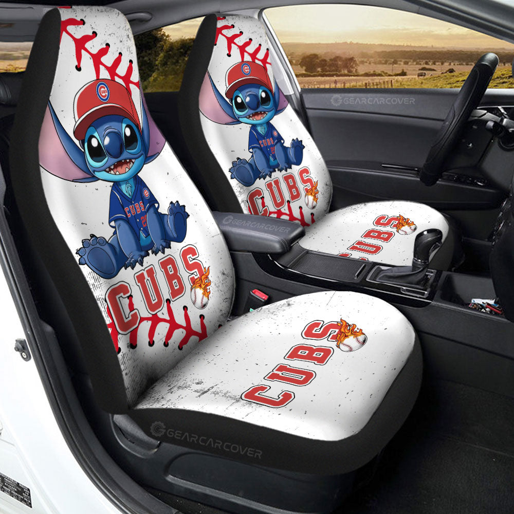 Chicago Cubs Car Seat Covers Stitch Theme Collection - Gearcarcover - 2