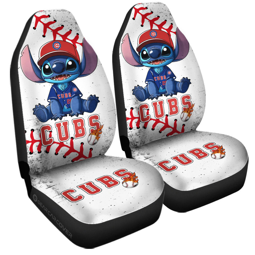 Chicago Cubs Car Seat Covers Stitch Theme Collection - Gearcarcover - 3