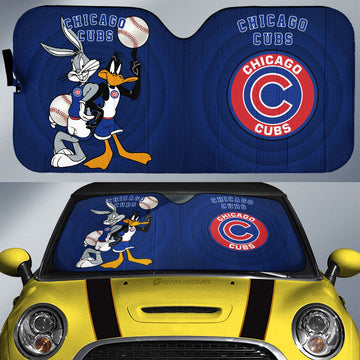 Chicago Cubs Car Sunshade Custom Car Accessories - Gearcarcover - 1