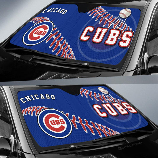 Chicago Cubs Car Sunshade Custom Car Accessories - Gearcarcover - 2