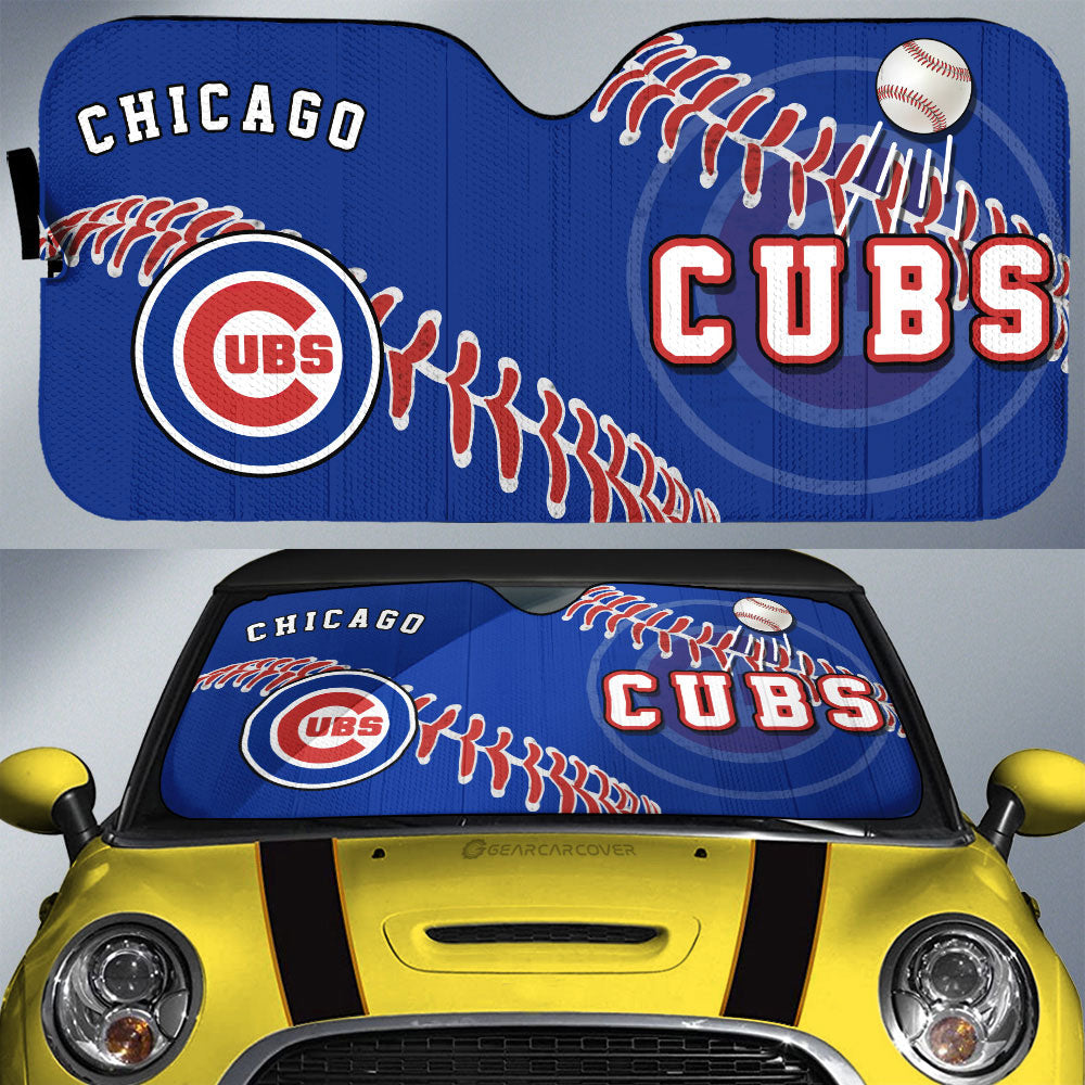 Chicago Cubs Car Sunshade Custom Car Accessories - Gearcarcover - 1