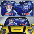 Chicago Cubs Car Sunshade Skull Theme Collection - Gearcarcover - 1