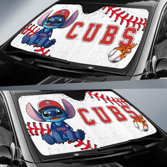 Chicago Cubs Car Sunshade Stitch Theme Collection - Gearcarcover - 2