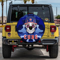 Chicago Cubs Spare Tire Covers Camera Hole Skull Theme Collection - Gearcarcover - 2