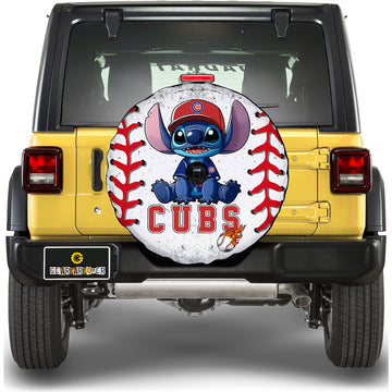 Chicago Cubs Spare Tire Covers Camera Hole Stitch Theme Collection - Gearcarcover - 1