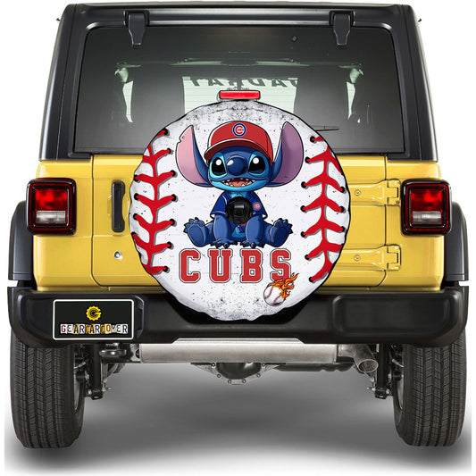 Chicago Cubs Spare Tire Covers Camera Hole Stitch Theme Collection - Gearcarcover - 1