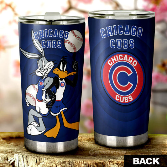 Chicago Cubs Tumbler Cup Custom Car Accessories - Gearcarcover - 1