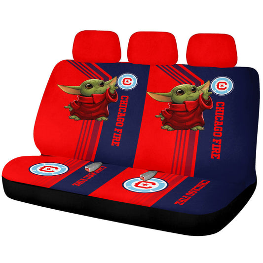 Chicago Fire FC Car Back Seat Covers Custom Car Accessories - Gearcarcover - 1