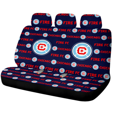 Chicago Fire FC Car Back Seat Covers Sporty Team Collection - Gearcarcover - 1