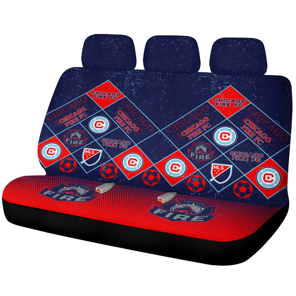 Chicago Fire FC Car Back Seat Covers Sporty Team Collection - Gearcarcover - 1