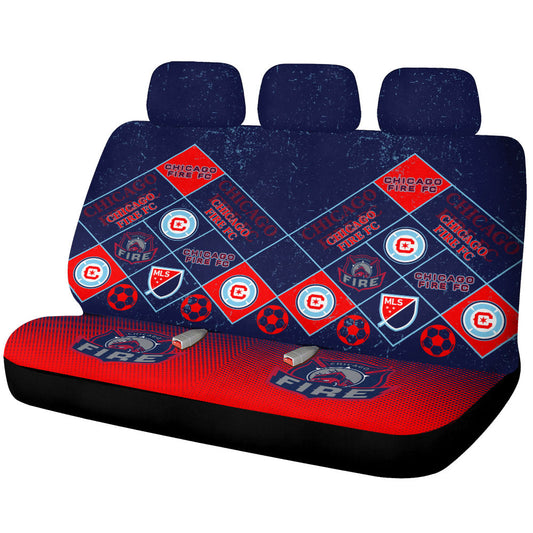 Chicago Fire FC Car Back Seat Covers Sporty Team Collection - Gearcarcover - 1