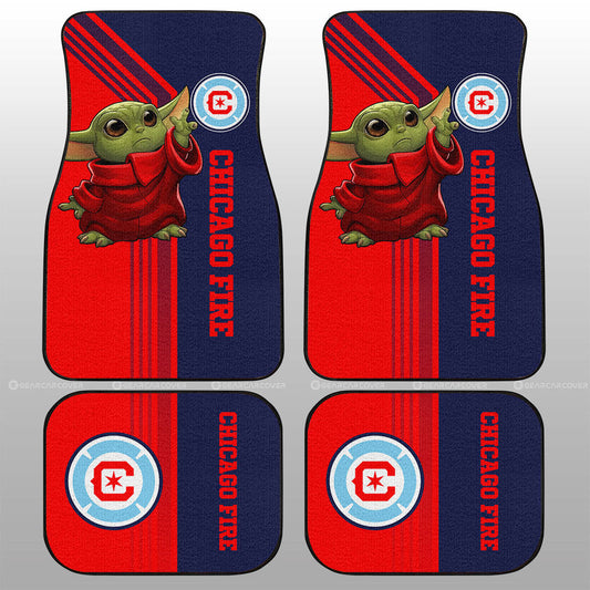 Chicago Fire FC Car Floor Mats Custom Car Accessories - Gearcarcover - 1
