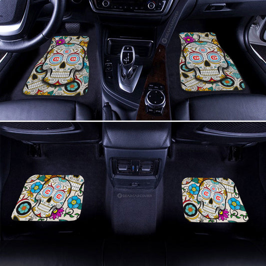 Chicago Fire FC Car Floor Mats Custom Sugar Skull Car Accessories - Gearcarcover - 2