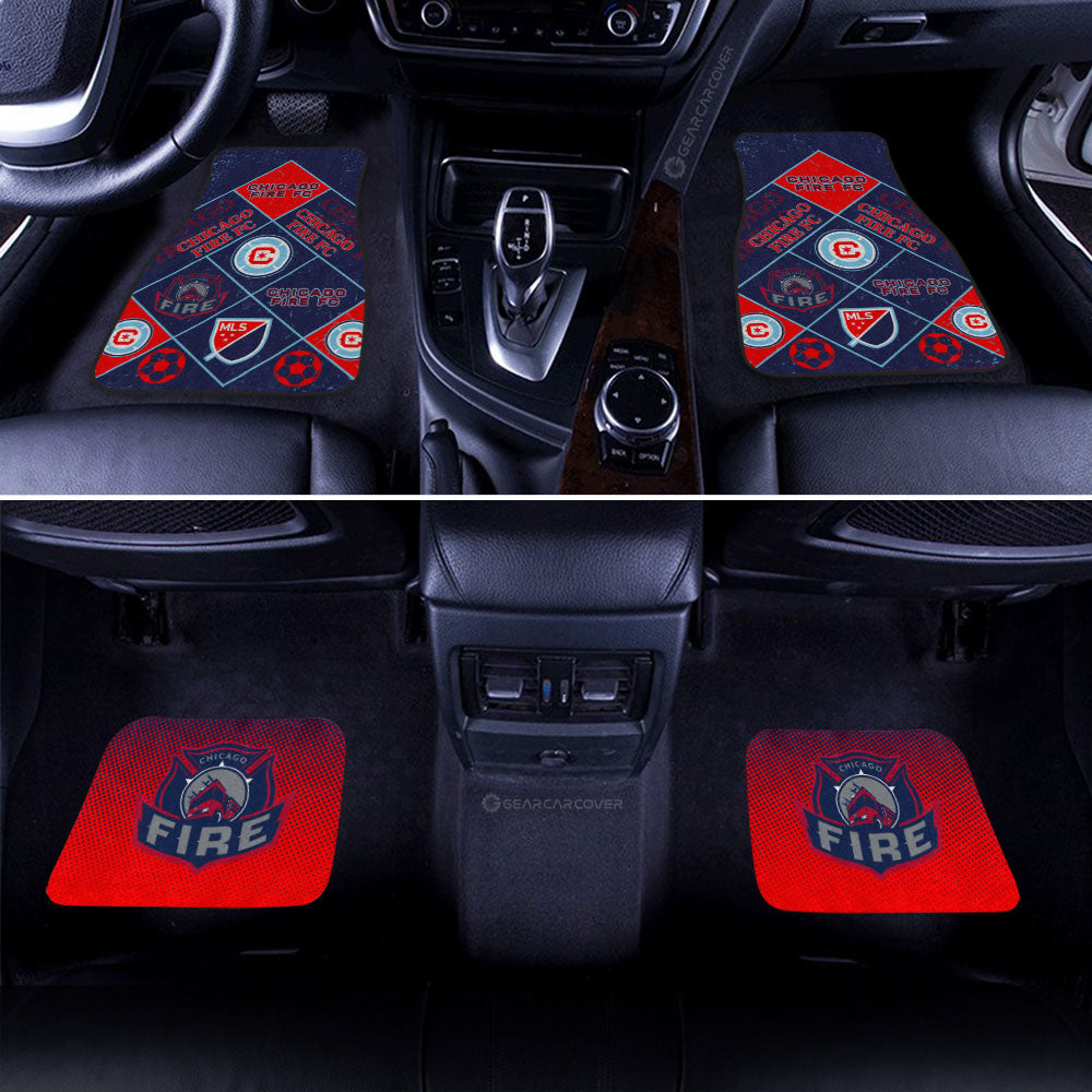 Chicago Fire FC Car Floor Mats Sporty Team Collection - Gearcarcover - 2