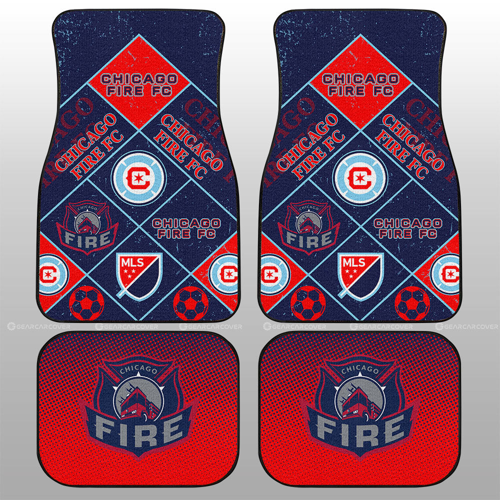 Chicago Fire FC Car Floor Mats Sporty Team Collection - Gearcarcover - 1