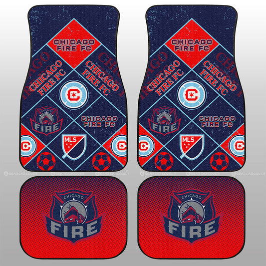 Chicago Fire FC Car Floor Mats Sporty Team Collection - Gearcarcover - 1