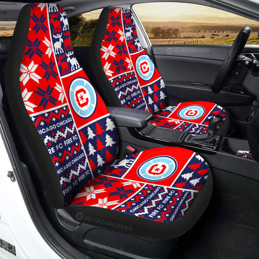 Chicago Fire FC Car Seat Covers Custom Ugly Style Car Accessories - Gearcarcover - 2