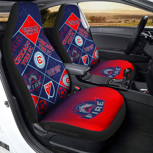 Chicago Fire FC Car Seat Covers Sporty Team Collection - Gearcarcover - 2
