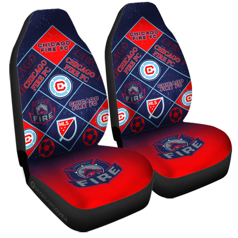 Chicago Fire FC Car Seat Covers Sporty Team Collection - Gearcarcover - 3