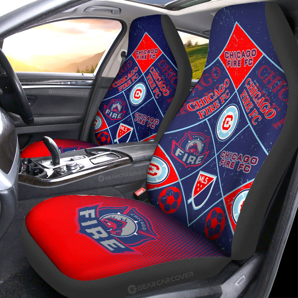 Chicago Fire FC Car Seat Covers Sporty Team Collection - Gearcarcover - 1