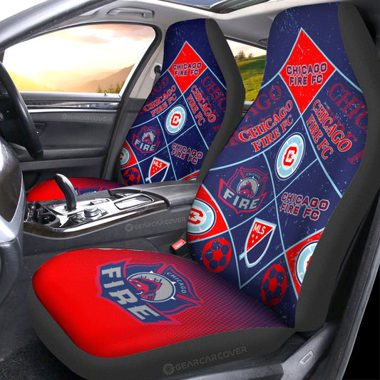 Chicago Fire FC Car Seat Covers Sporty Team Collection - Gearcarcover - 1