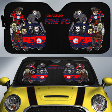 Chicago Fire FC Car Sunshade Custom Car Accessories - Gearcarcover - 1