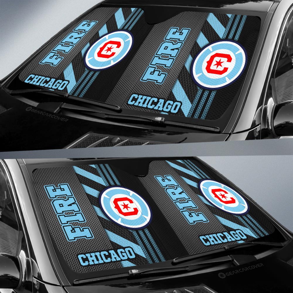 Chicago Fire FC Car Sunshade Custom Car Accessories - Gearcarcover - 2