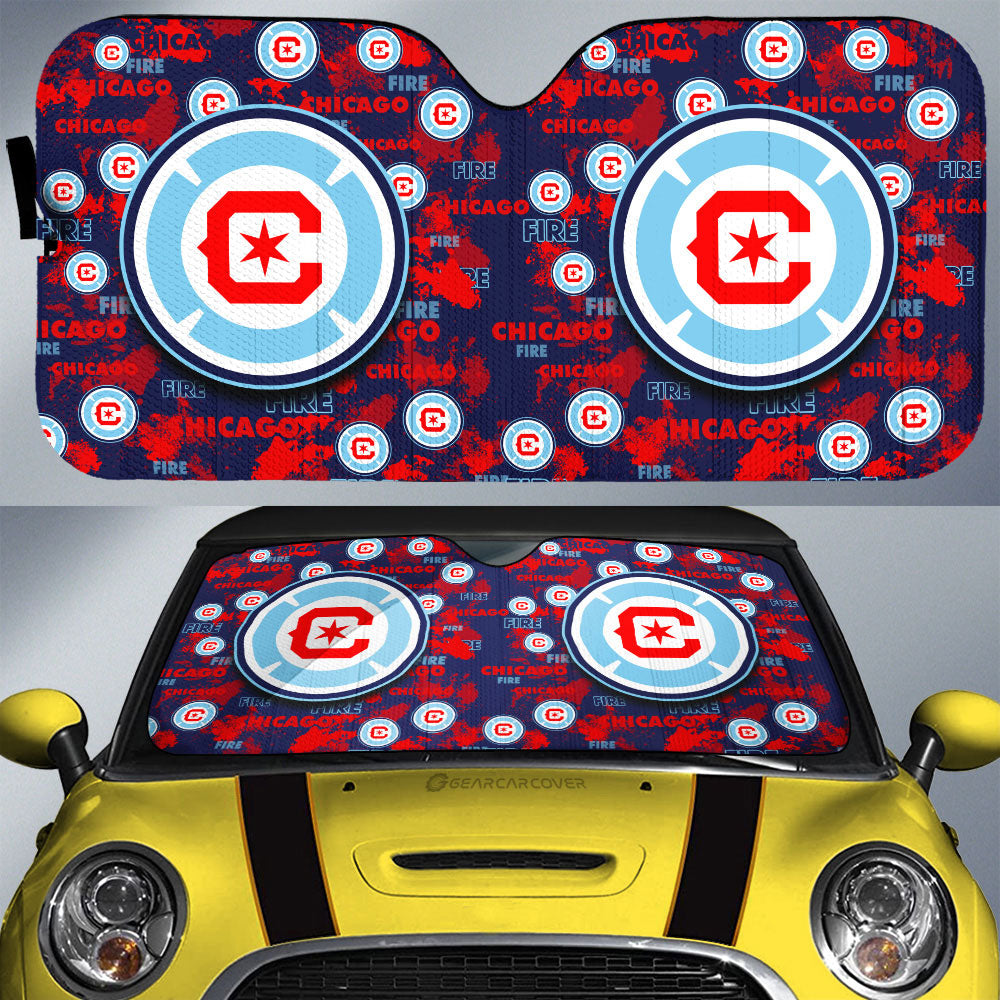 Chicago Fire FC Car Sunshade Custom Car Accessories - Gearcarcover - 1