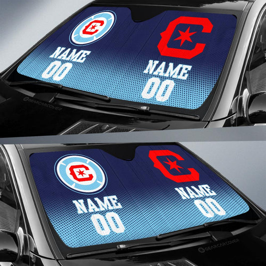 Chicago Fire FC Car Sunshade Sporty Team Collection - Gearcarcover - 2