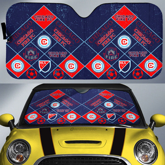 Chicago Fire FC Car Sunshade Sporty Team Collection - Gearcarcover - 1