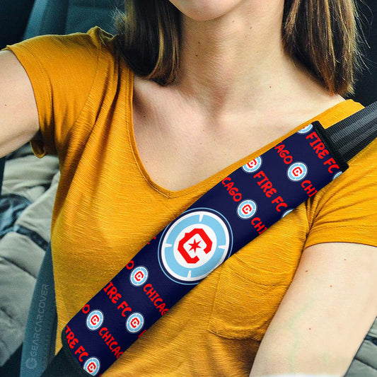 Chicago Fire FC Seat Belt Covers Sporty Team Collection - Gearcarcover - 2