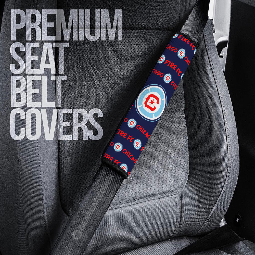 Chicago Fire FC Seat Belt Covers Sporty Team Collection - Gearcarcover - 3